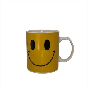Yellow Smiley Face Coffee Cup Ceramic Mug